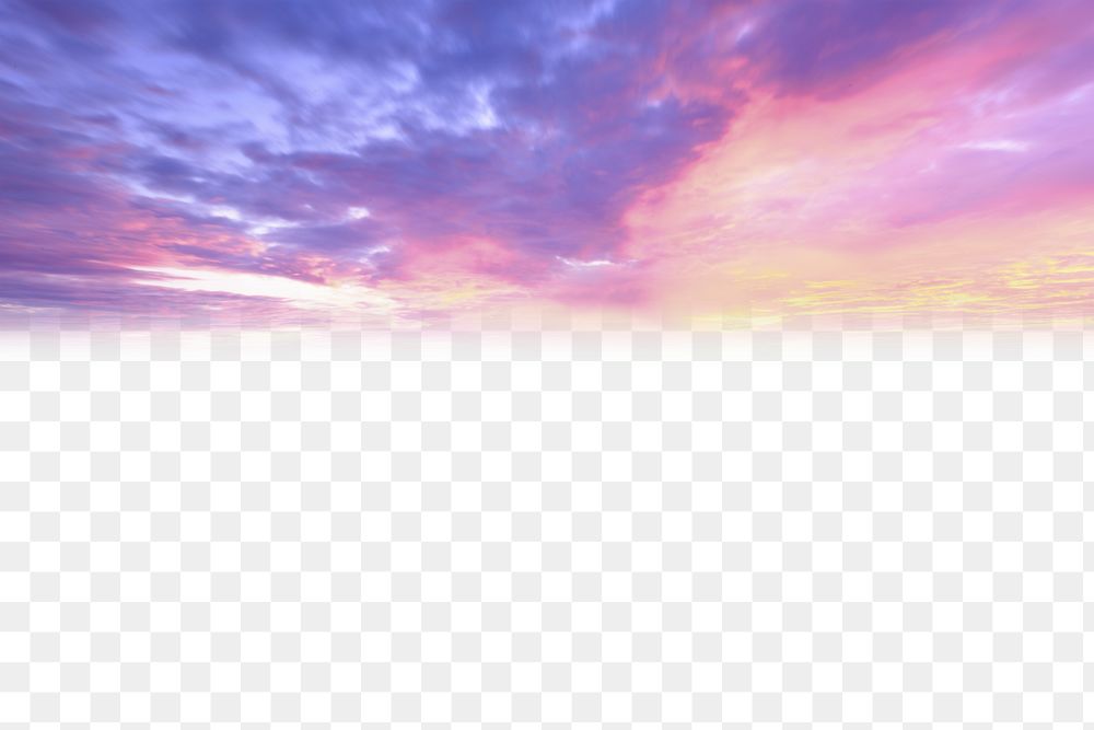 PNG Cloud border effect, transparent background