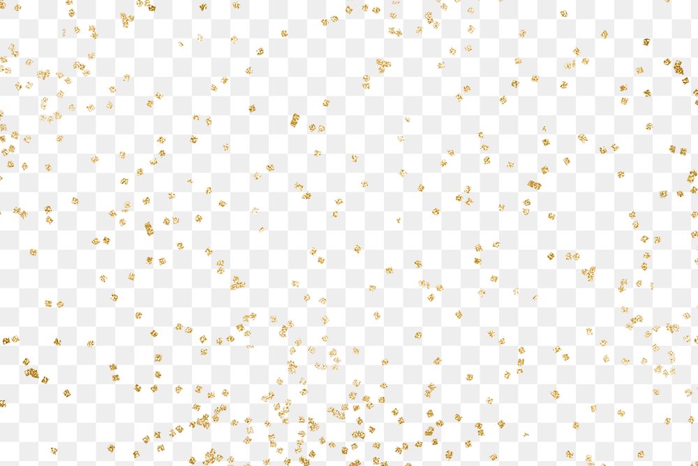Gold glitter png overlay effect, transparent background