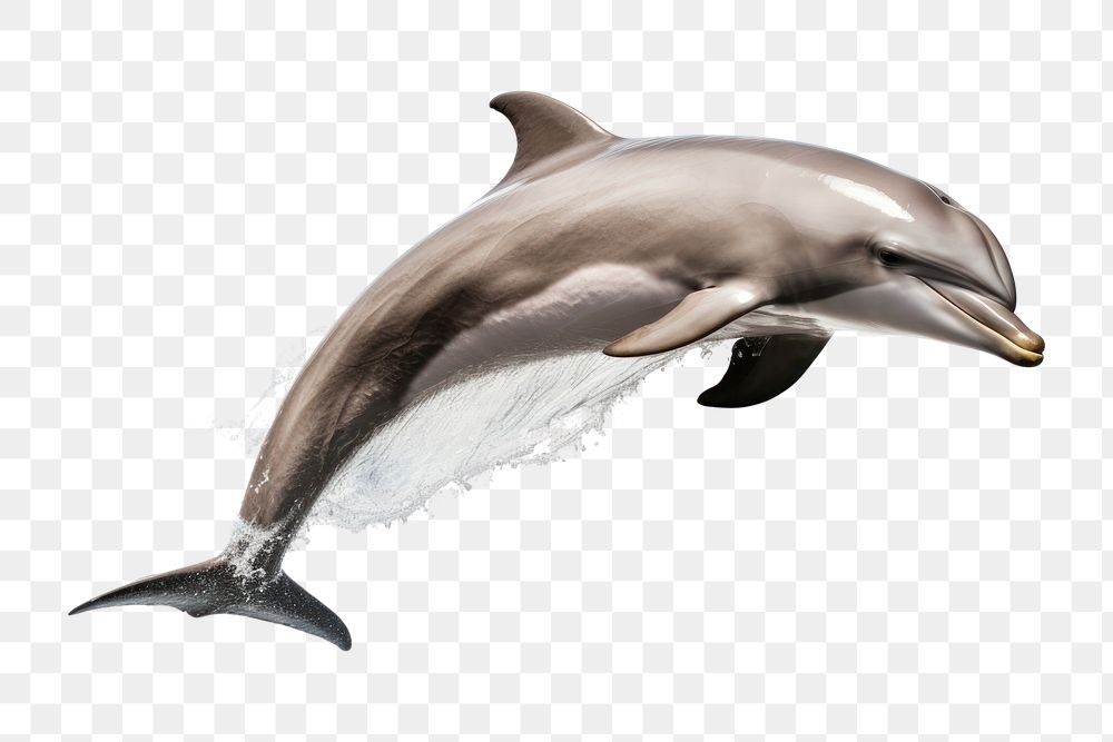 PNG Dolphin jumping animal mammal fish. AI generated Image by rawpixel.