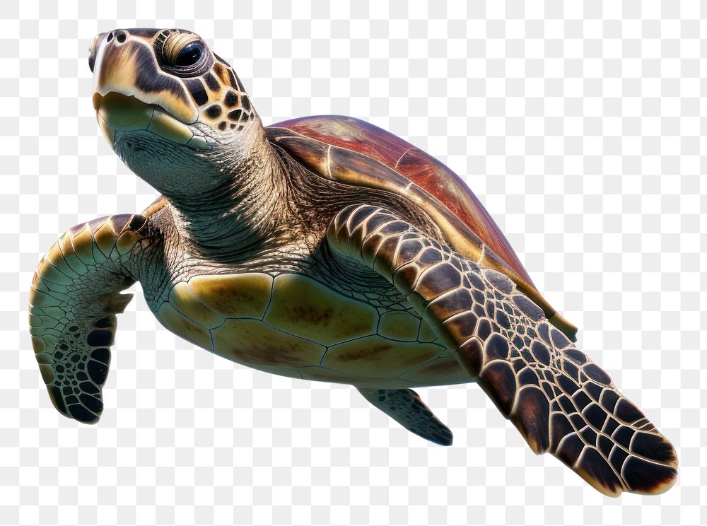 PNG Ocean turtle floating reptile animal wildlife. AI generated Image by rawpixel.