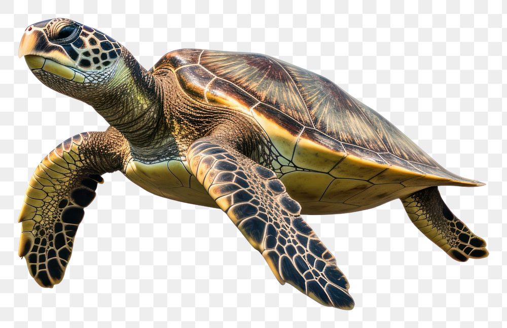 PNG Ocean turtle floating reptile animal wildlife. AI generated Image by rawpixel.