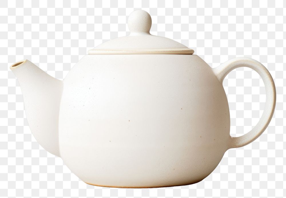 PNG  Teapot porcelain ceramic white. AI generated Image by rawpixel.
