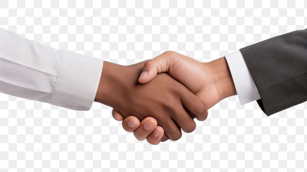 PNG Business handshake agreement greeting finger. 