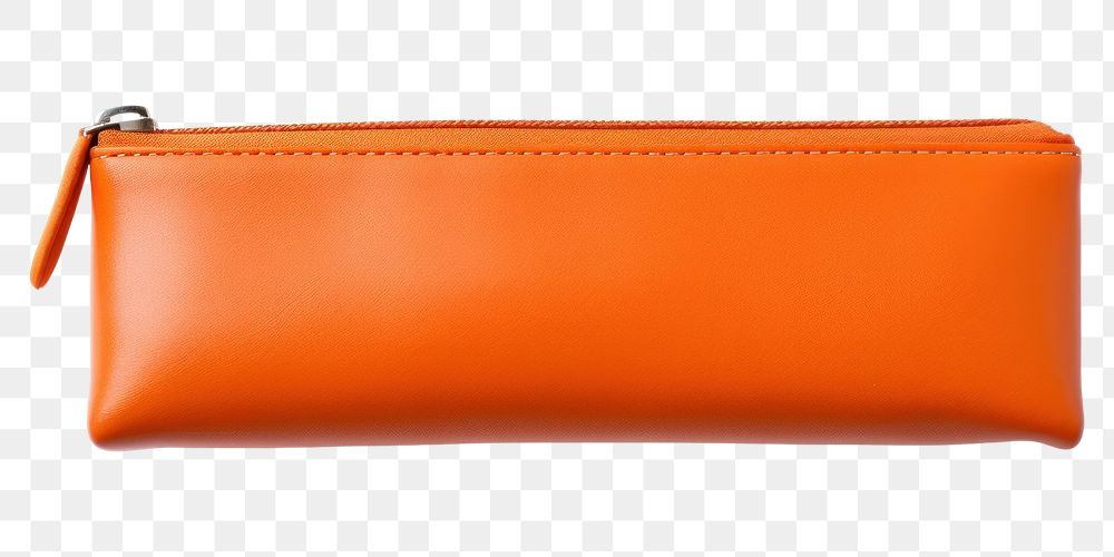 PNG Long pencil pen case container handbag wallet white background. AI generated Image by rawpixel.