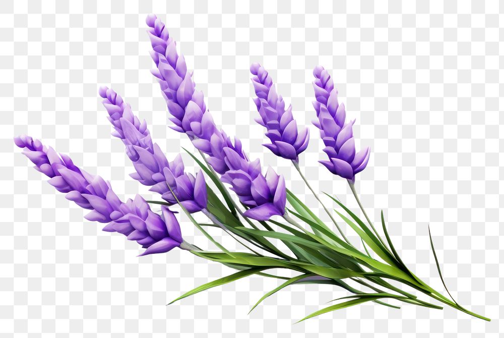 PNG Lavender flower purple plant. 