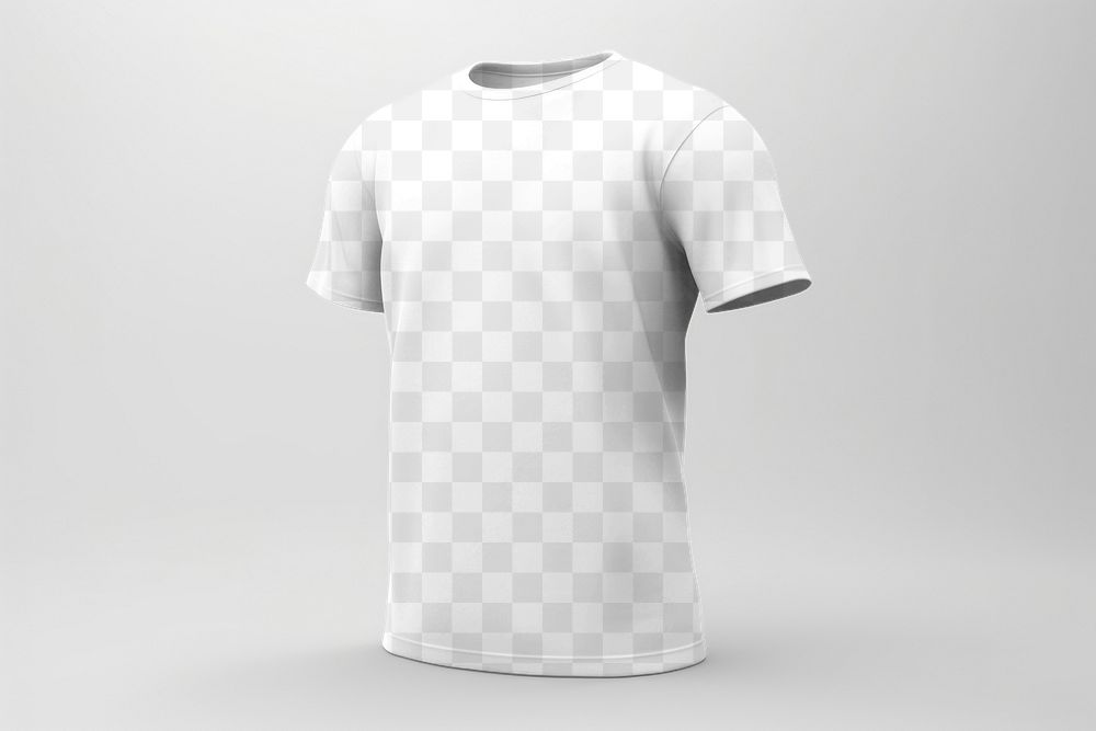 T-shirt png mockup, transparent apparel