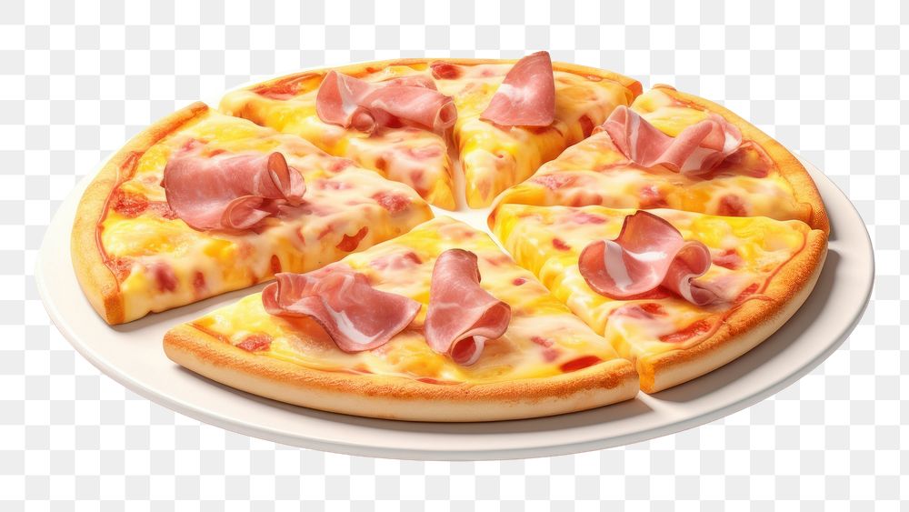 PNG Pizza cheese food ham. AI generated Image by rawpixel.