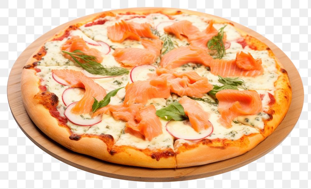 PNG Salmon Pizza pizza food mozzarella. 