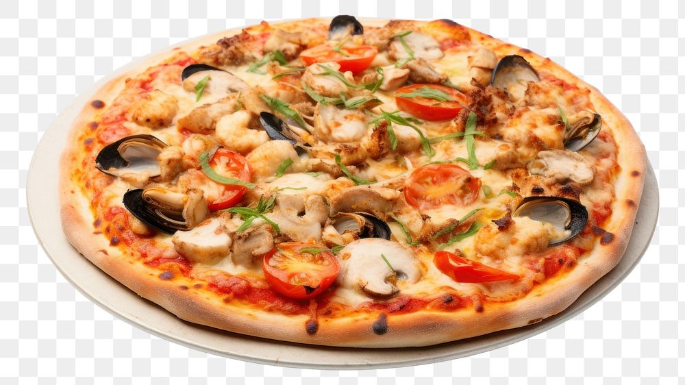 PNG Seafood Pizza pizza meal  