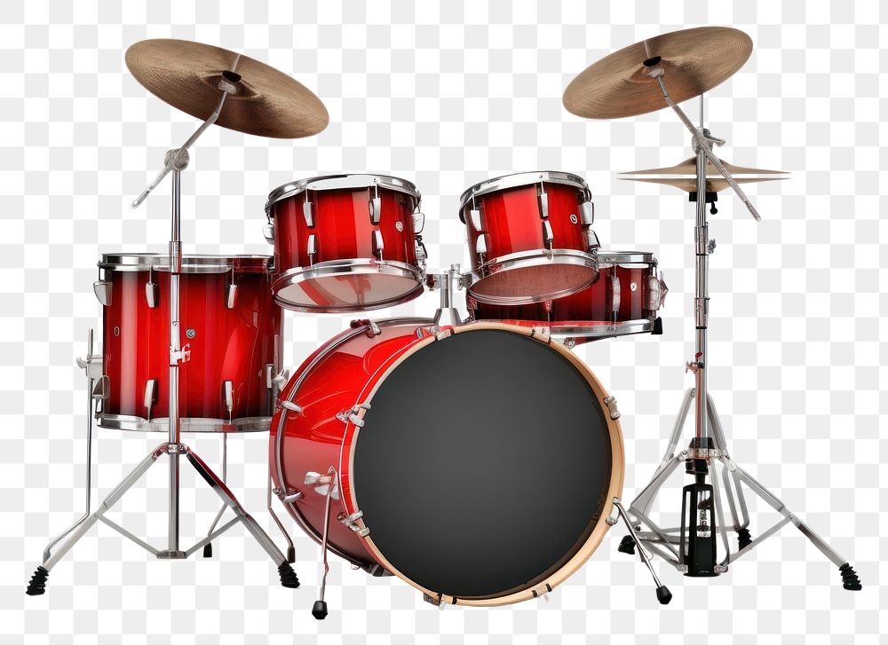PNG Drum set drums percussion white background. AI generated Image by rawpixel.