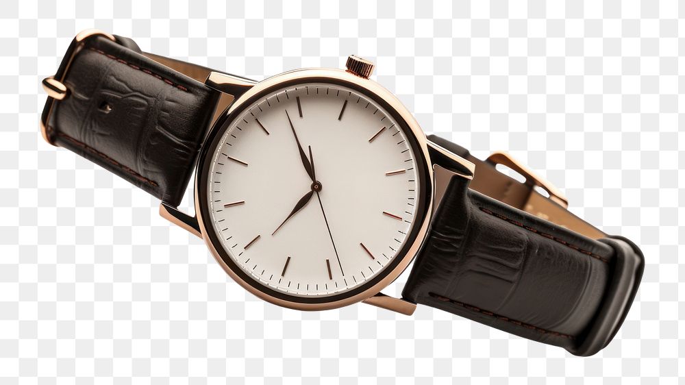PNG Elegant wristwatch accuracy jewelry person. AI generated Image by rawpixel.