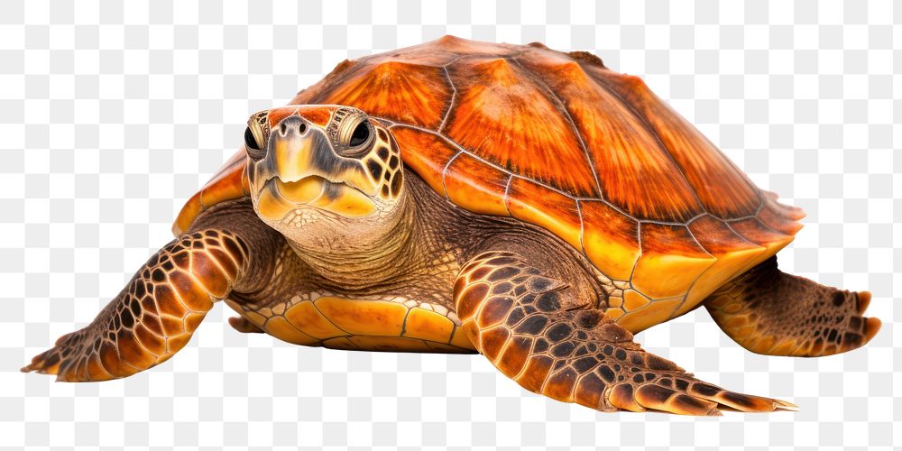 PNG Sea turtle reptile animal white background. AI generated Image by rawpixel.