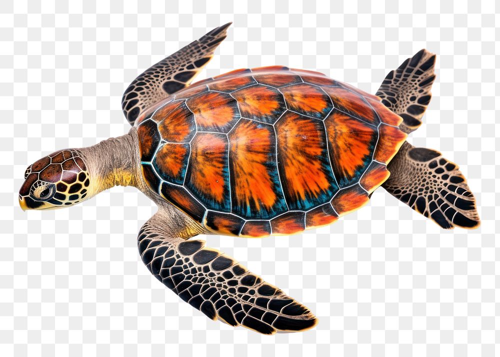 PNG Sea turtle reptile animal white background. AI generated Image by rawpixel.