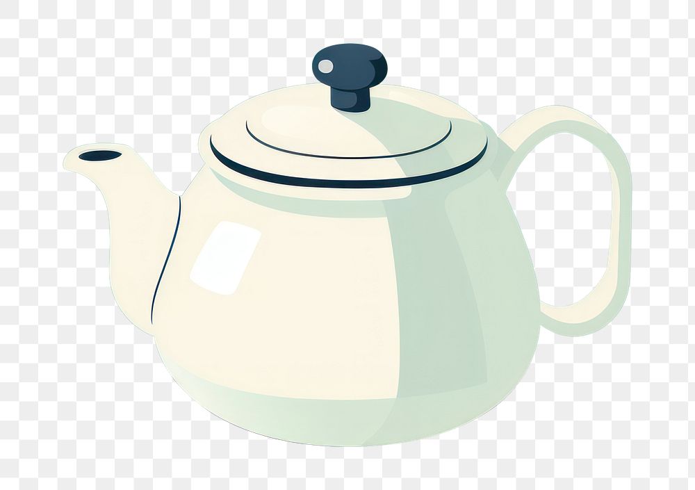 PNG Teapot refreshment tableware crockery. AI generated Image by rawpixel.