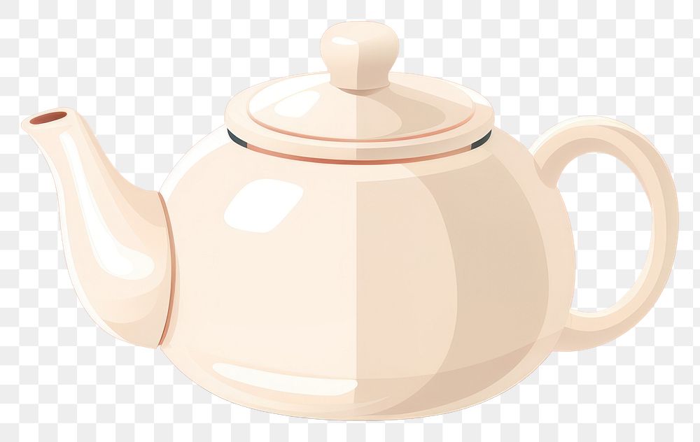 PNG Teapot refreshment tableware crockery. AI generated Image by rawpixel.