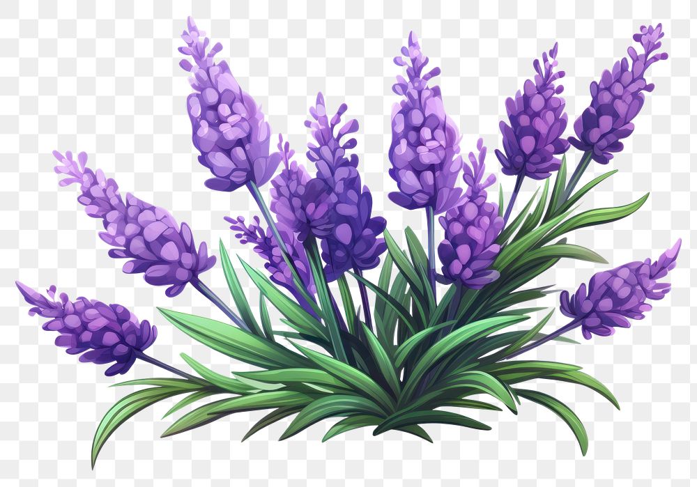 PNG Lavender flower purple plant. 