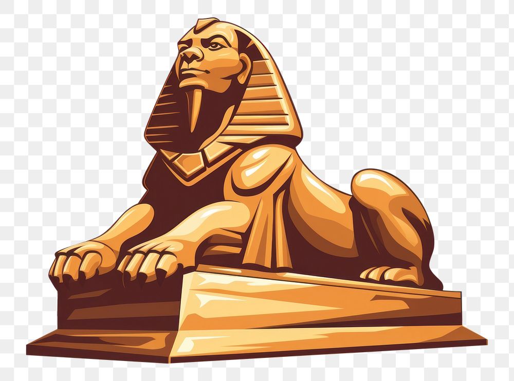 PNG Sphinx sculpture statue art. AI generated Image by rawpixel.