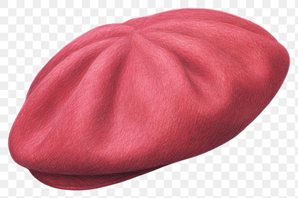 PNG  Beret hat red white background simplicity. 