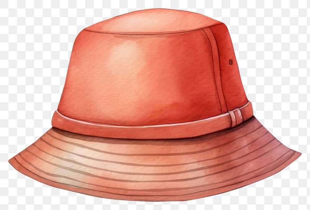 PNG  Bucket hat red white background protection. AI generated Image by rawpixel.