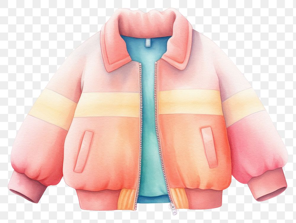 PNG  Jacket sweatshirt coat white background. AI generated Image by rawpixel.