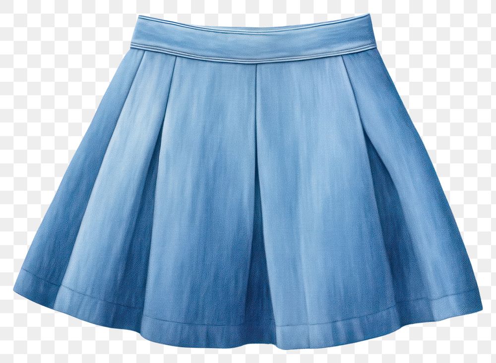 PNG  Short skirt miniskirt shorts blue. AI generated Image by rawpixel.