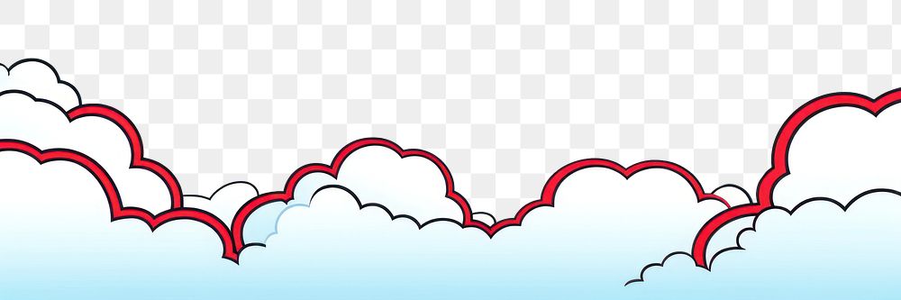 PNG Cloud border backgrounds outdoors sky. AI generated Image by rawpixel.