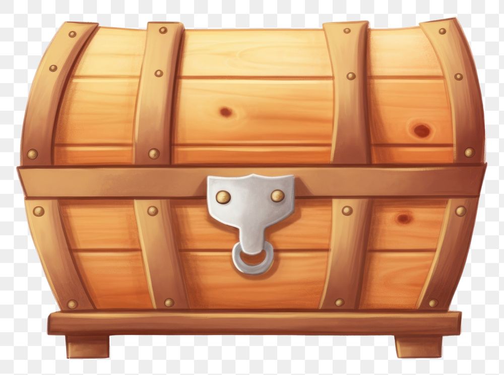 PNG  Treasure chest treasure white background container. AI generated Image by rawpixel.