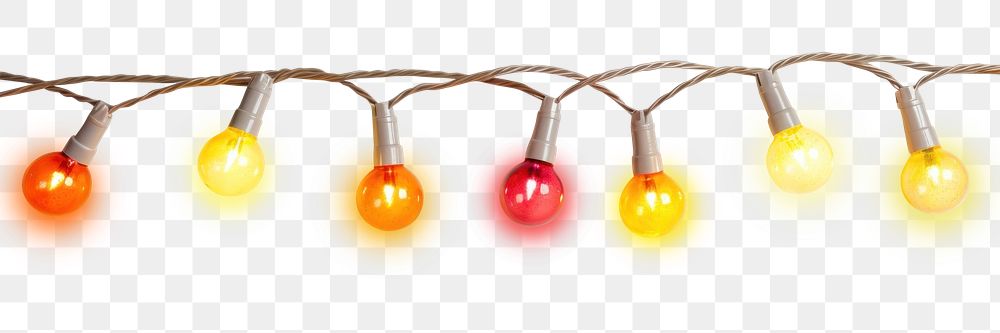 PNG Christmas string lights lightbulb lighting white background. AI generated Image by rawpixel.