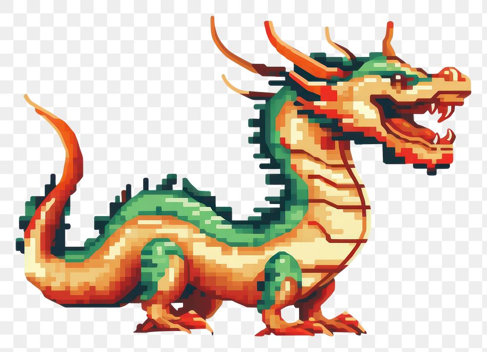 PNG Cute chinese dragon art representation creativity. AI generated Image by rawpixel.