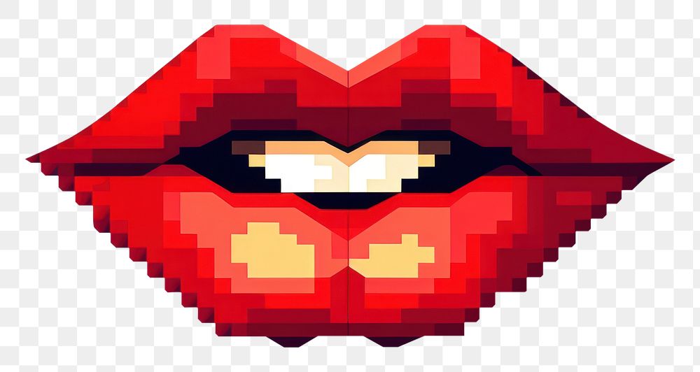 PNG Cute Red lip red technology creativity. AI generated Image by rawpixel.