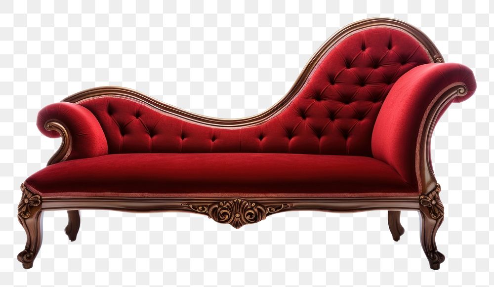 Lounge furniture chaise red