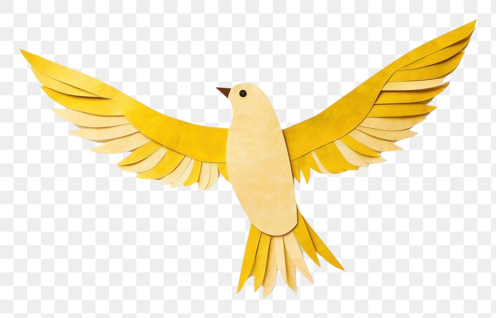 PNG Bird flying animal canary yellow. AI generated Image by rawpixel.