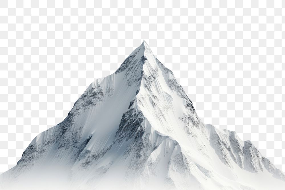 PNG Arctic mountain outdoors nature white. AI generated Image by rawpixel.