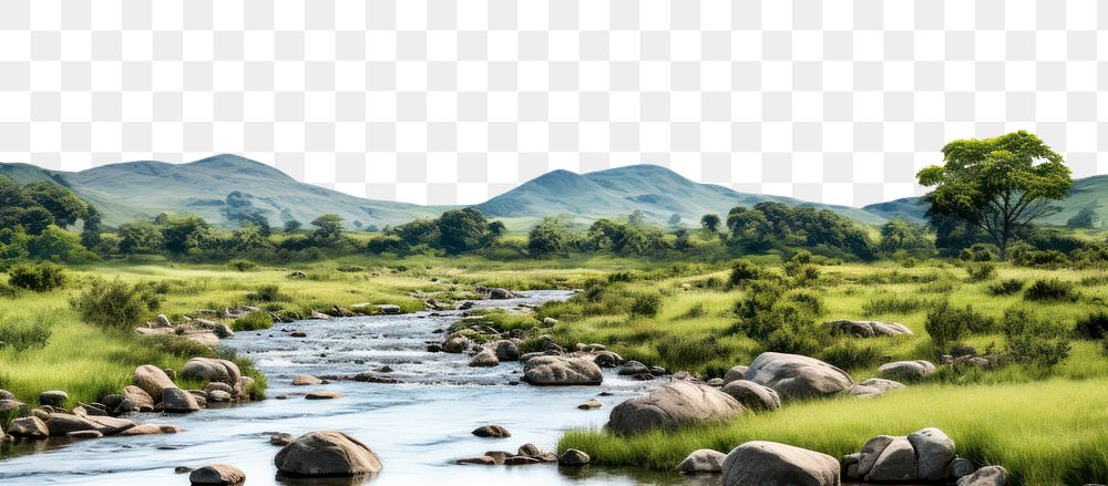 PNG A river landscape wilderness outdoors nature. AI generated Image by rawpixel.