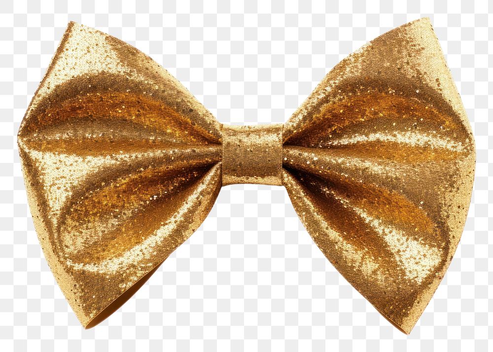 PNG  Christmas bow gold white background celebration. AI generated Image by rawpixel.