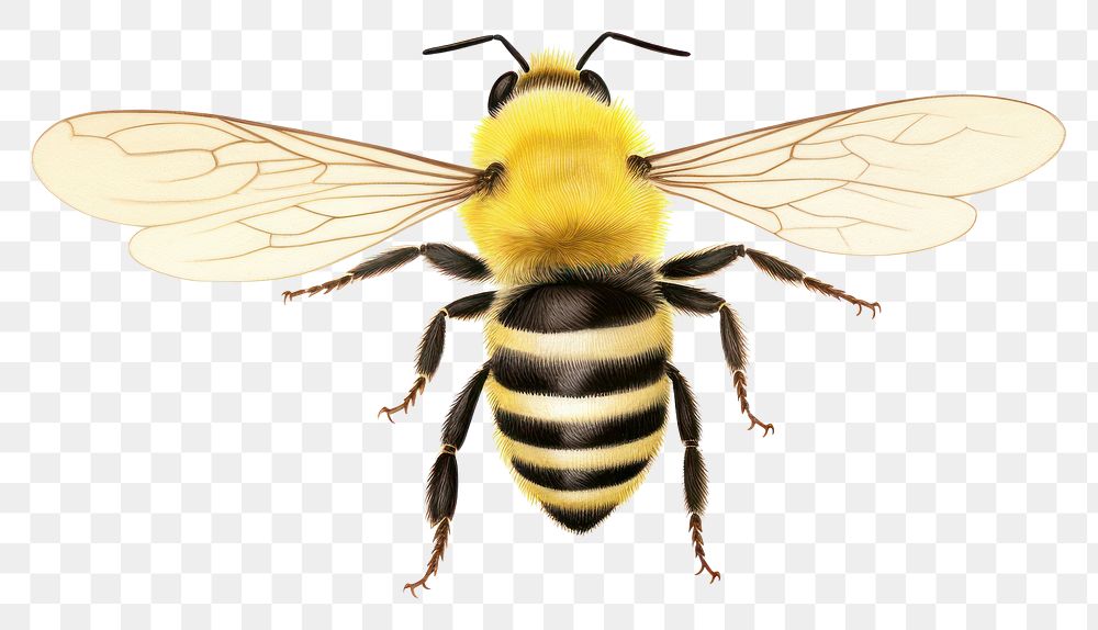 PNG Bee animal insect. AI generated Image by rawpixel.