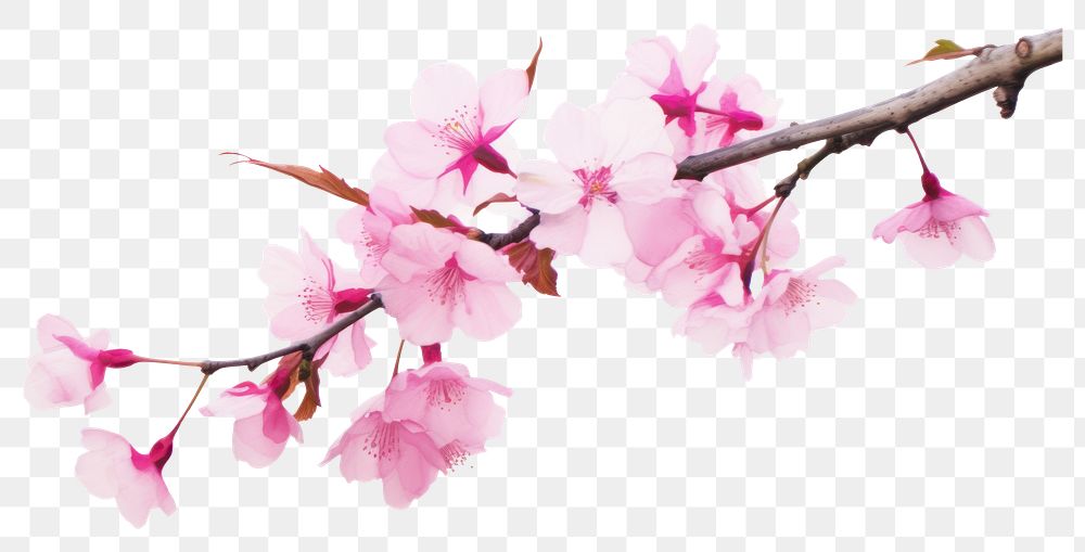 PNG Cherry blossom branch. AI generated Image by rawpixel.