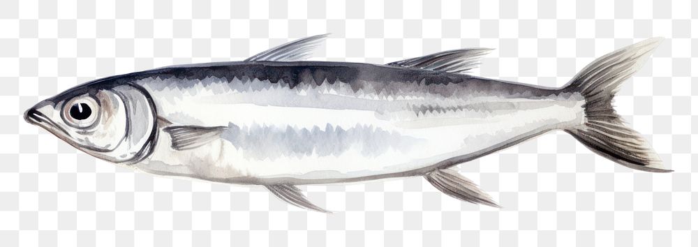 PNG  Tinned sardine fish seafood animal white background. 
