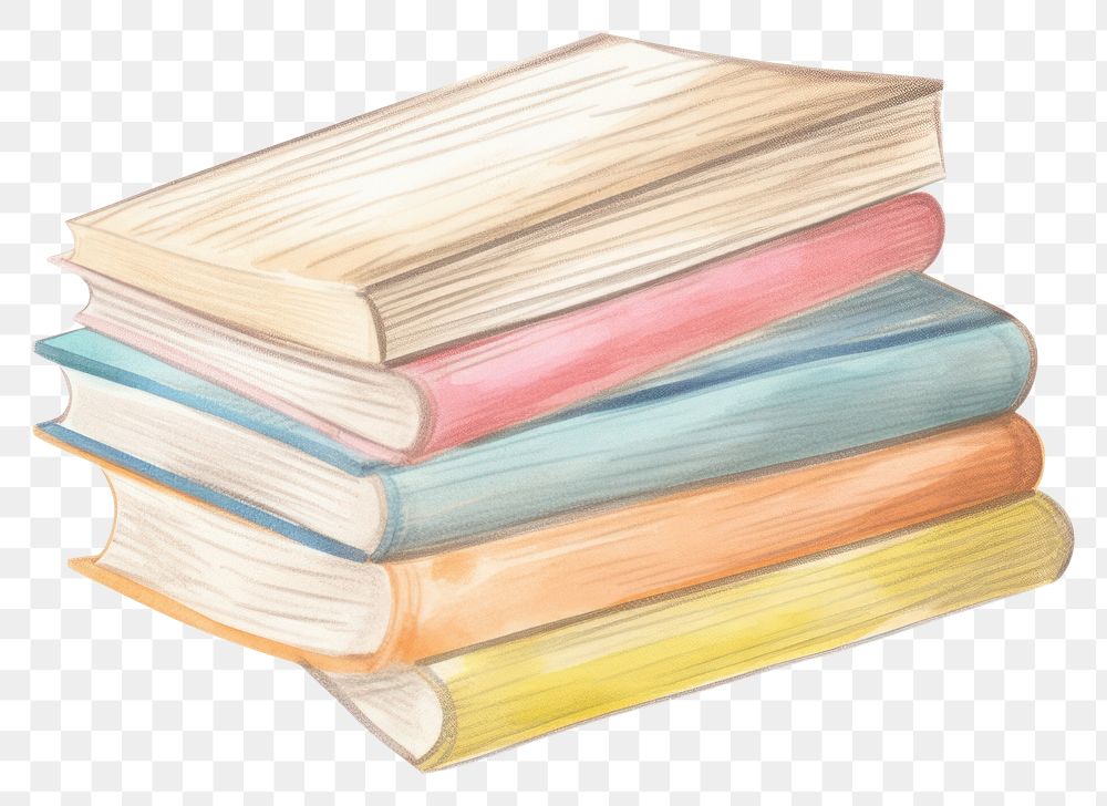 PNG Stacked books. AI generated Image by rawpixel.