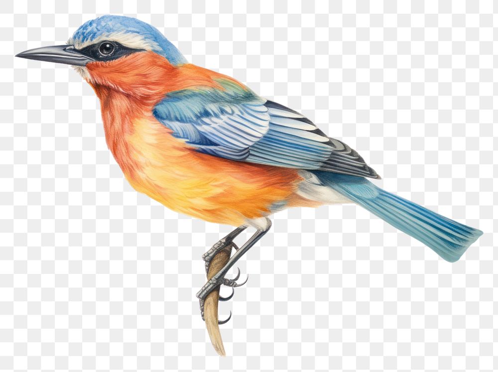 PNG Blue bird. AI generated Image by rawpixel.