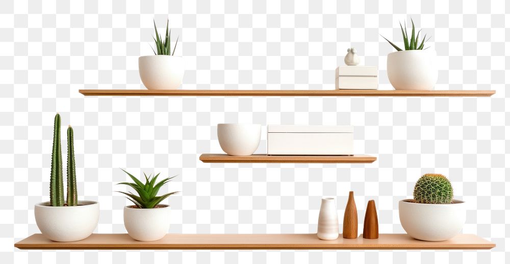 PNG  Shelf plant architecture arrangement. AI generated Image by rawpixel.