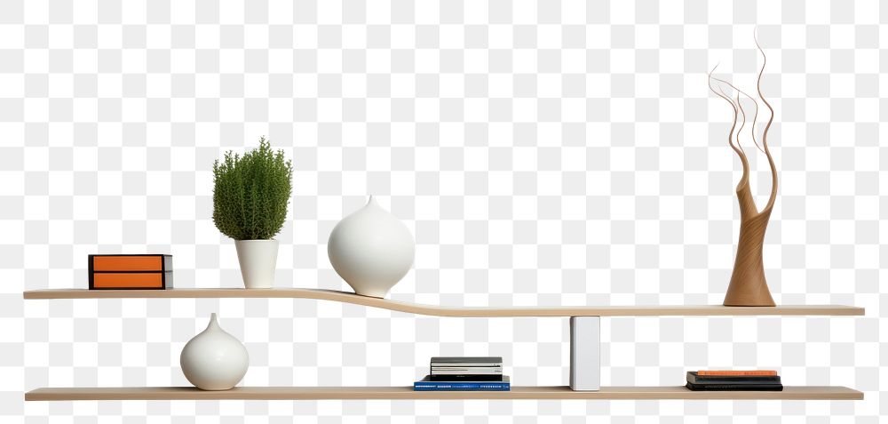PNG  Shelf furniture bookcase . AI generated Image by rawpixel.