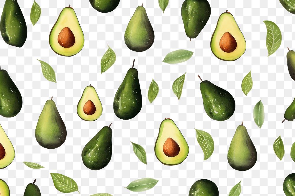 PNG Avocado pattern plant food. AI generated Image by rawpixel.