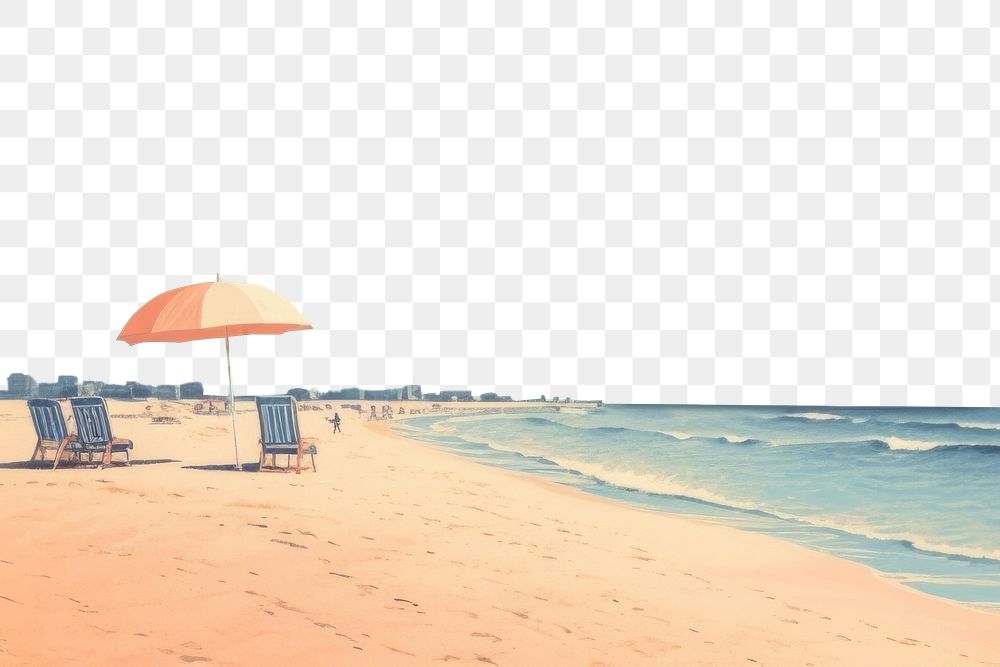 PNG Beach sky outdoors horizon. AI generated Image by rawpixel.