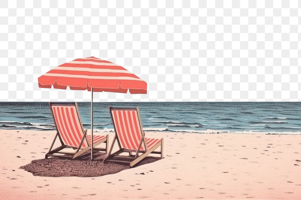 PNG Beach furniture outdoors horizon. AI generated Image by rawpixel.