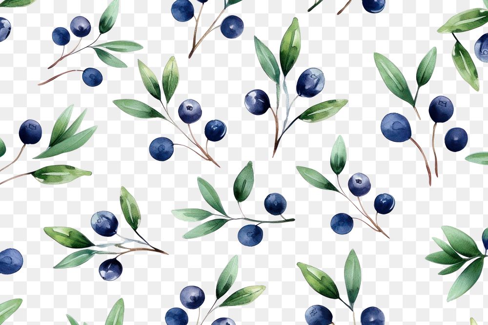 PNG Blueberry pattern plant food. AI generated Image by rawpixel.
