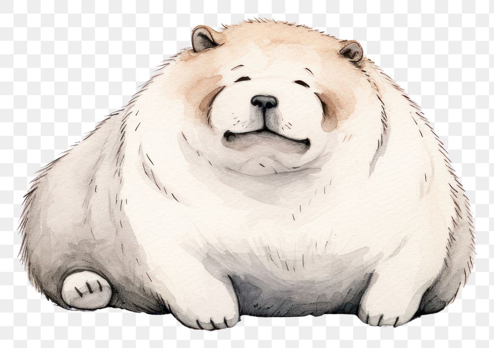 PNG Chubby dog sketch drawing cartoon. AI generated Image by rawpixel.