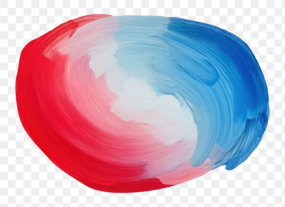 PNG Free form blue red abstract shape paint. AI generated Image by rawpixel.