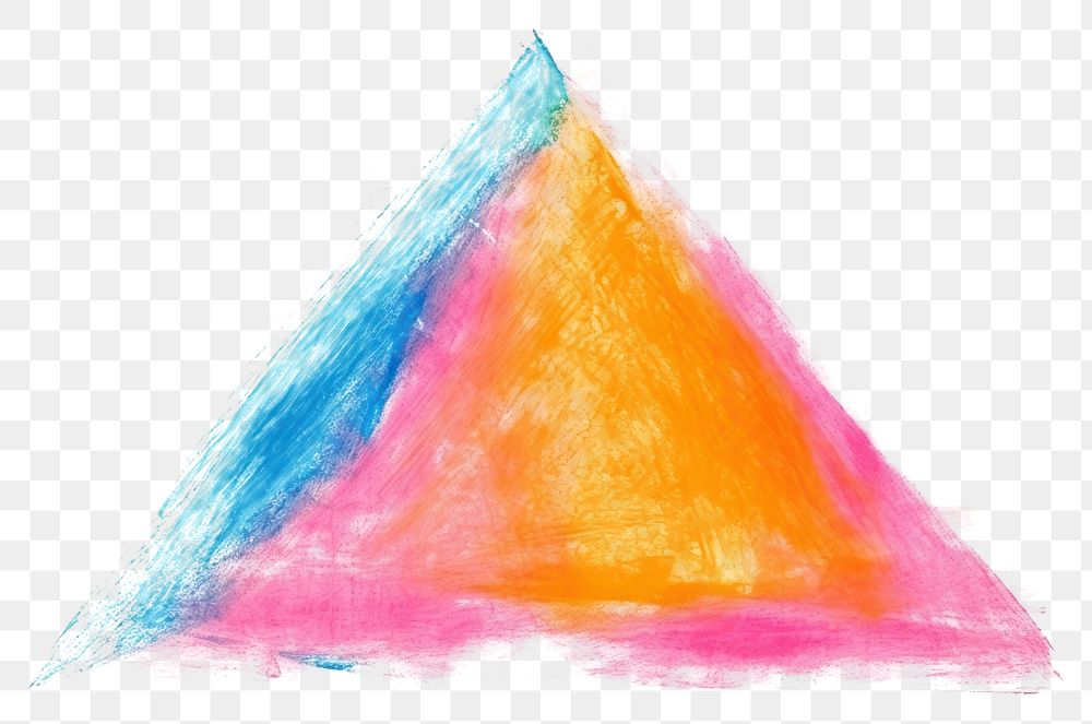 Creativity abstract painting triangle. 