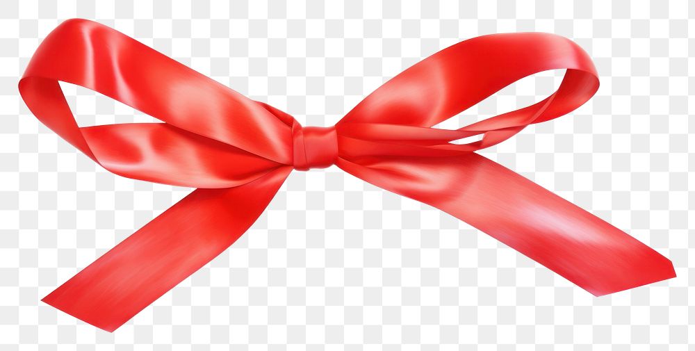 PNG  Red ribbon bow white background celebration. 